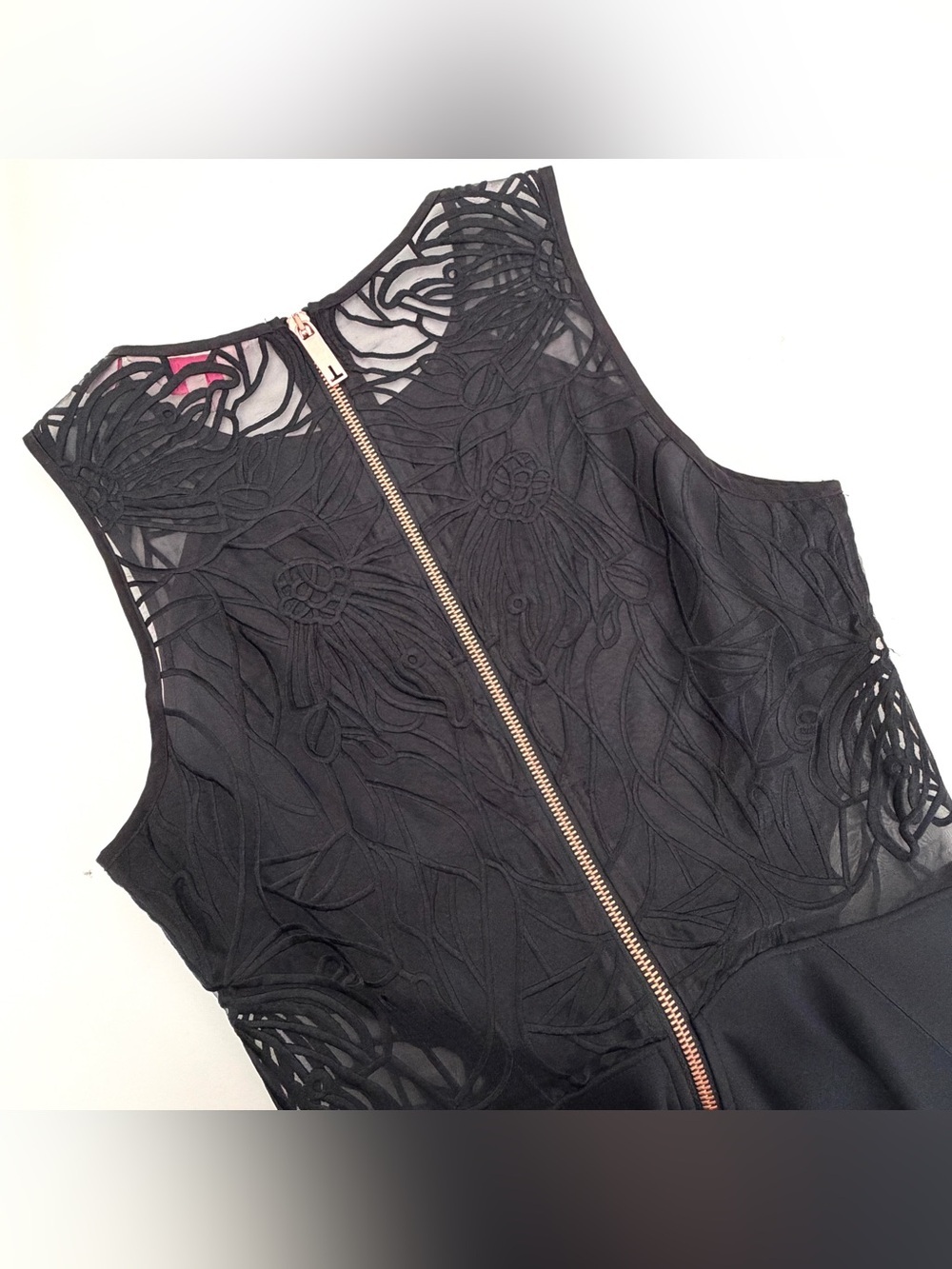 Ted Baker Venma Lace Detail Skater Dress - Picture 10 of 14